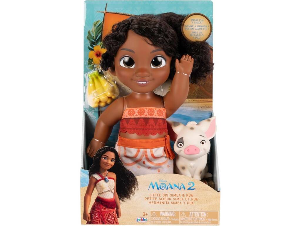 Disney Vaiana 2 Boneca Irmãzinha Simea e Pua