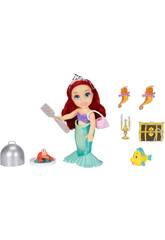 Poupée Disney Princess Ariel de 15 cm avec Flounder et Sebastian