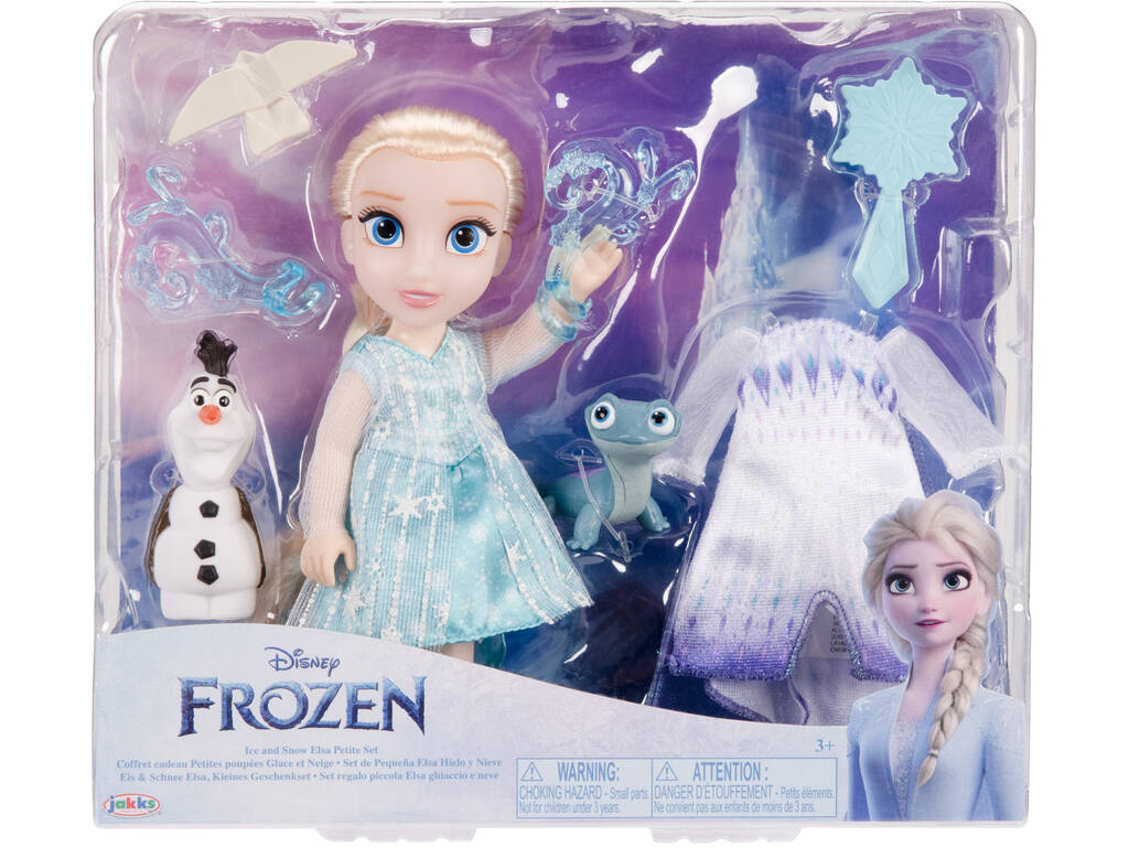 Disney Frozen Boneca Elsa de 15 cm com Olaf e Bruni