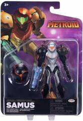 Figurine Metroid Samus noire de 12 cm avec Morphosphère