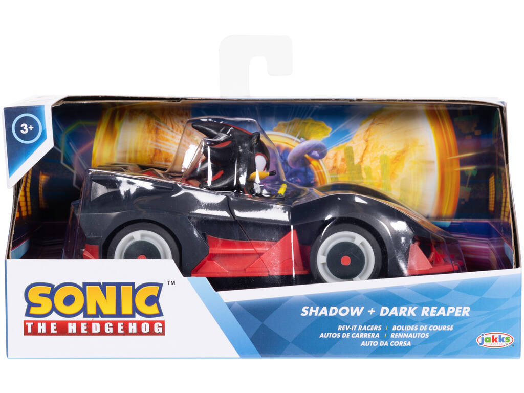 Sonic The Hedgehog Figura Shadow con Vehículo Dark Reaper de 16 cm