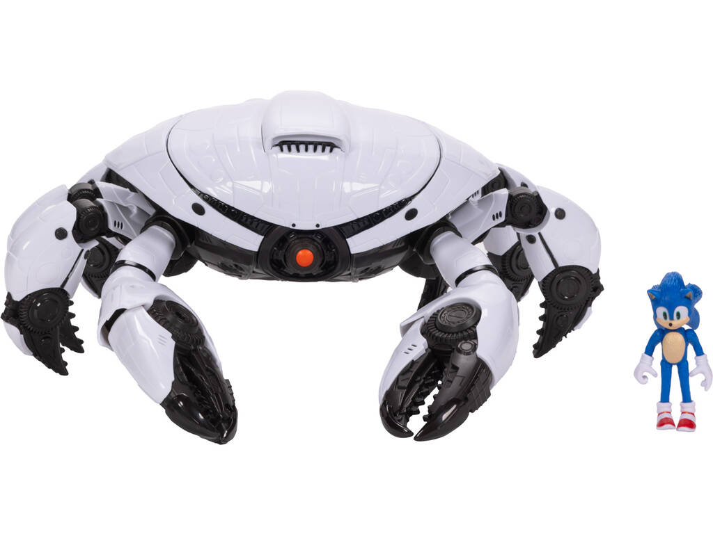 Sonic The Hedgehog 3 Figura Sonic de 6 cm con Cangrejo Mecha de 30 cm