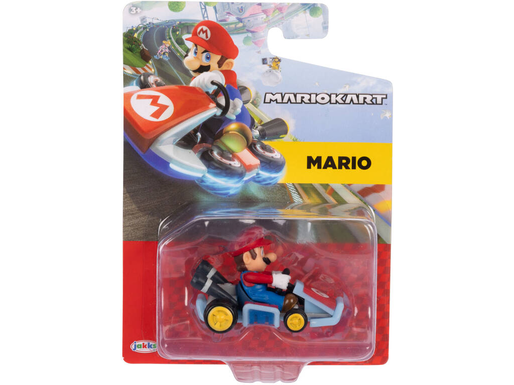 Mariokart Veículo Kart Padrão de 6 cm com Mario