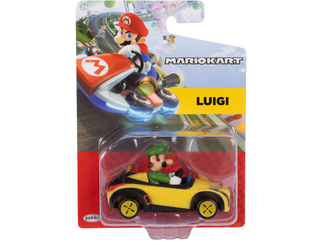 Mariokart Veículo Desportivo Sport-Coupe de 7,5 cm com Luigi