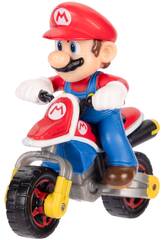 Mariokart Véhicule Moto Standard de 6 cm avec Mario