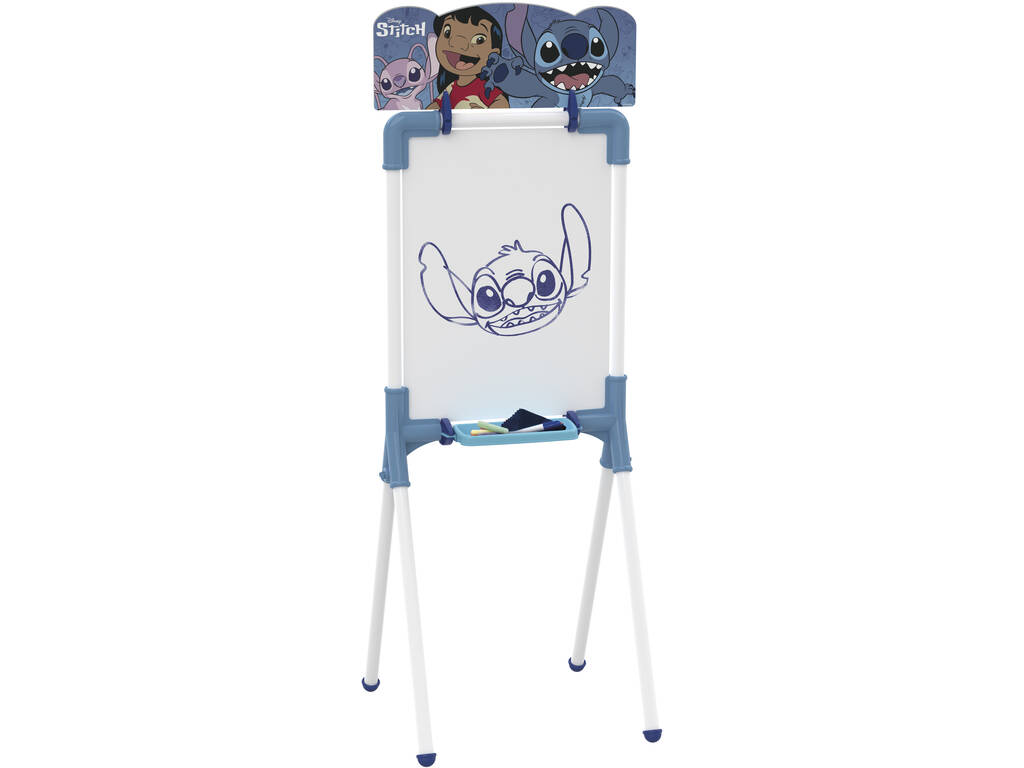 Mini tableau noir Disney Stitch 2 en 1, 98 x 32,5 x 37 cm