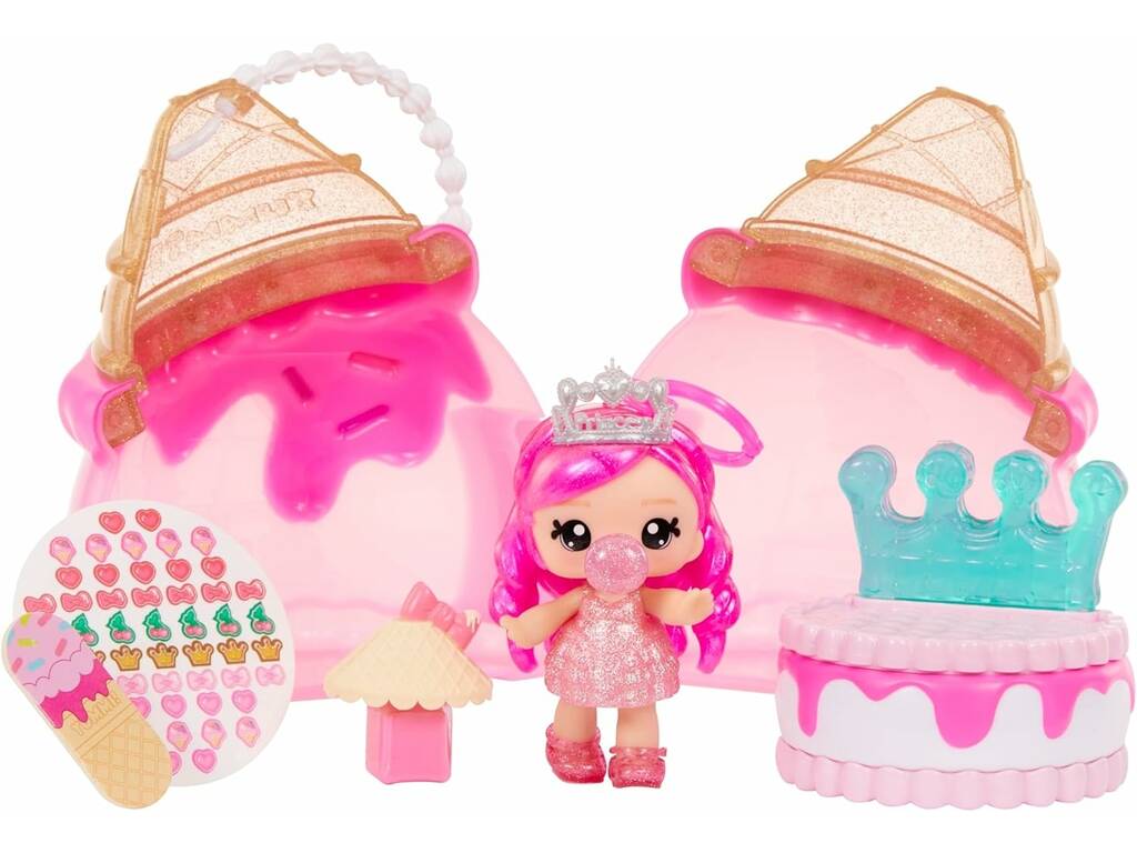YummiLand Necessaire de Beleza Gelado com Boneca Bianca Bubblegum Exclusiva e Acessórios