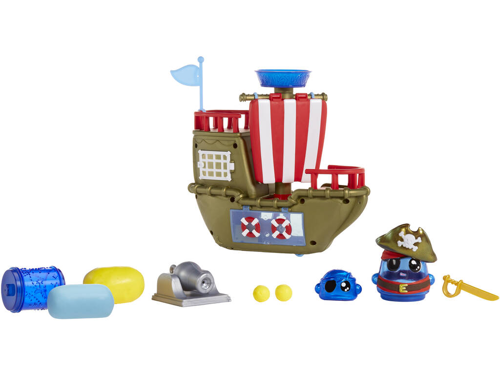 DohKins Barco Pirata con Piratas y Accesorios