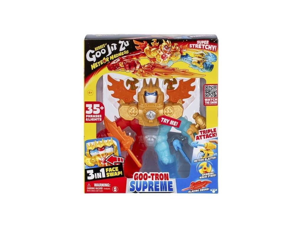 Heroes Of Goo Jit Zu Figura Goo-Tron Supreme con Luz y Sonidos