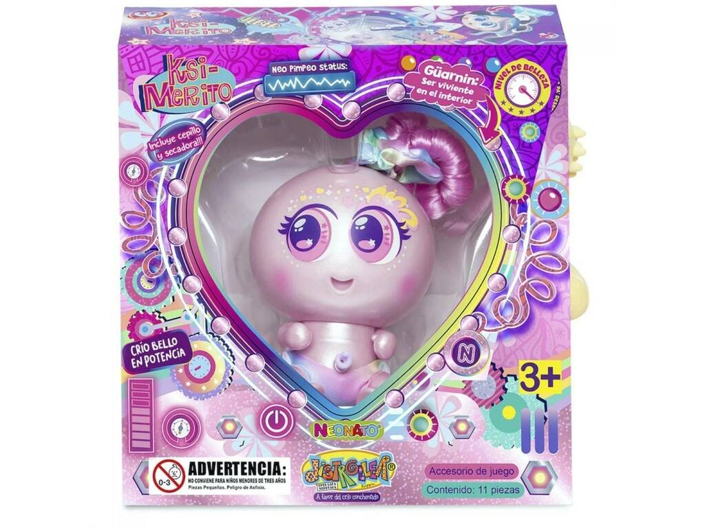 Ksimerito Neo 4Ever Poupée Machincuepa Rose avec accessoires