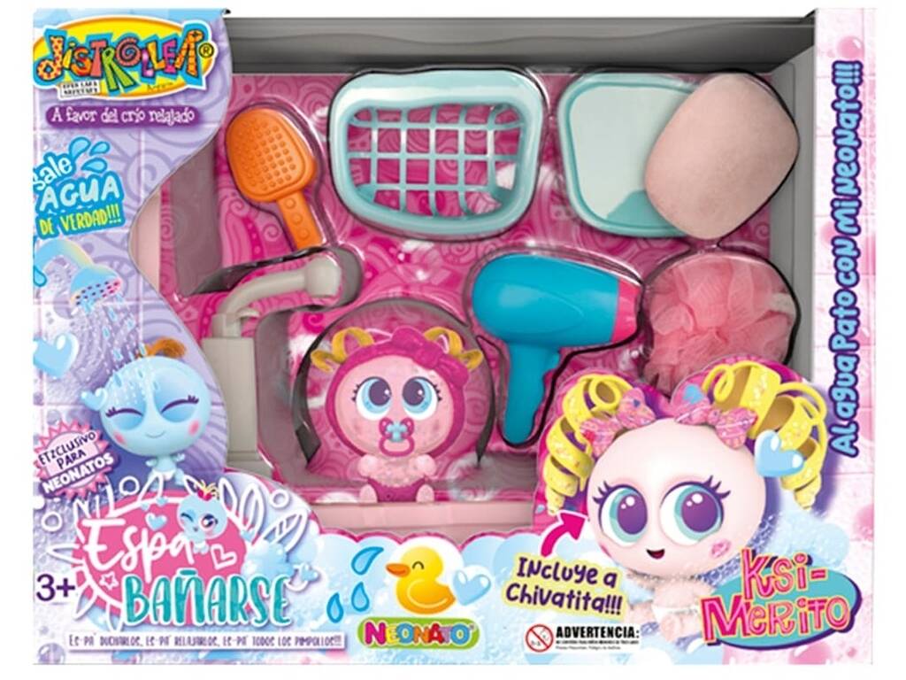 Ksimerito Neonato Muñeca Chivatita con Mochila Spa y Accesorios - imagen 2