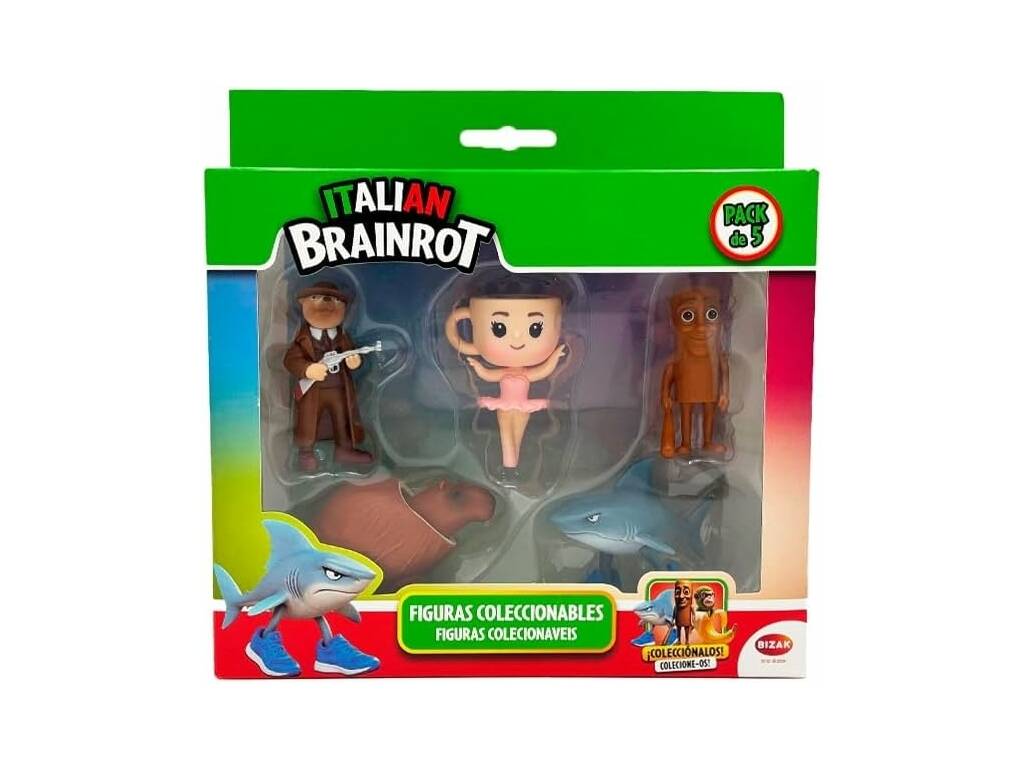 Italian Brainrot Pack 5 Figuras Coleccionables de 5 cm