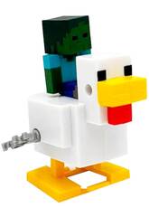 Pacchetto Minecraft Bambino Zombie e Cavaliere Avicolo con Movimento