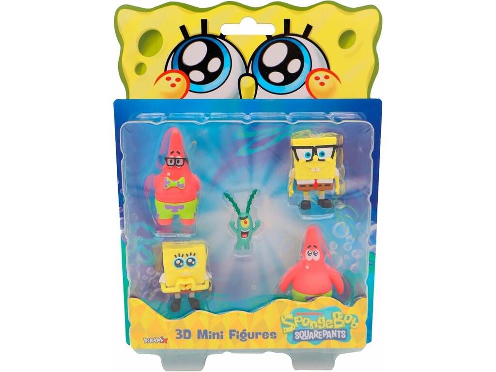 SpongeBob Pack 5 mini figurines de 5 cm