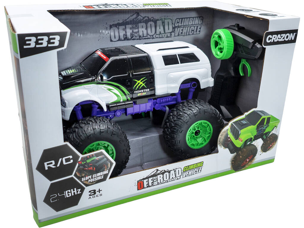 Voiture radiocommandée tout-terrain Monster Green
