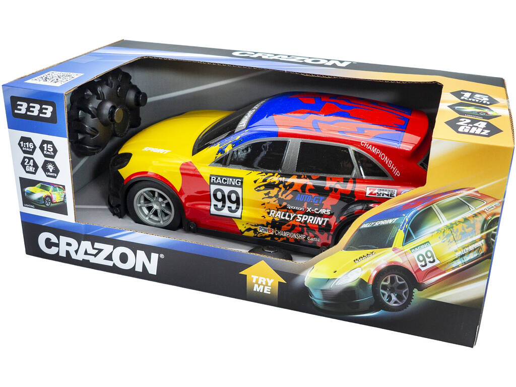 Voiture radiocommandée Crazon 333 1:16 avec éclairage