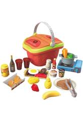 Pequeno Cesto Conjunto Piquenique Sobremesas com 27 Peças