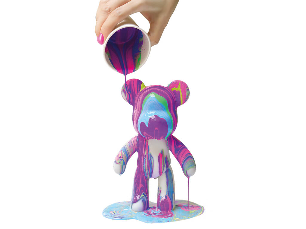 Marbleous Creations Kit de Pintura Marble Bear de 23 cm