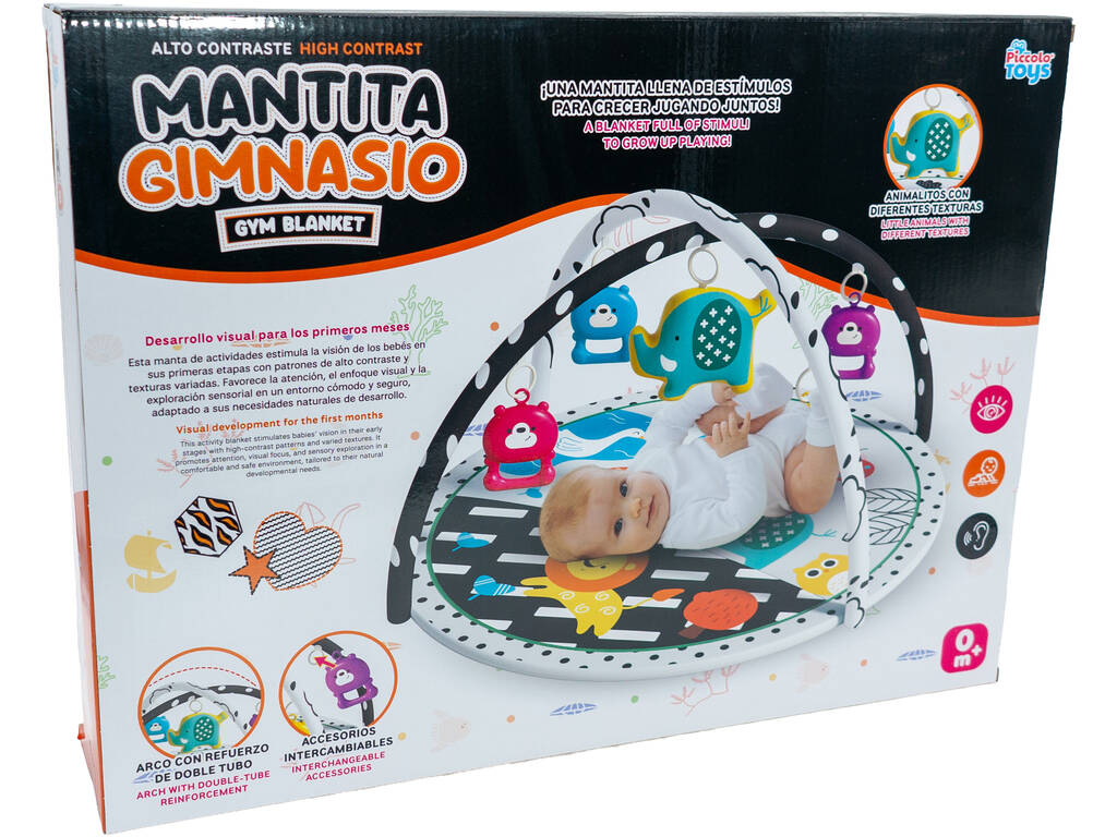 Mantinha Ginásio para Bebés com Arco e Brinquedos de 74x74 cm