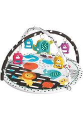Couverture de gymnastique pour bébés avec arche et jouets, 74 x 74 cm