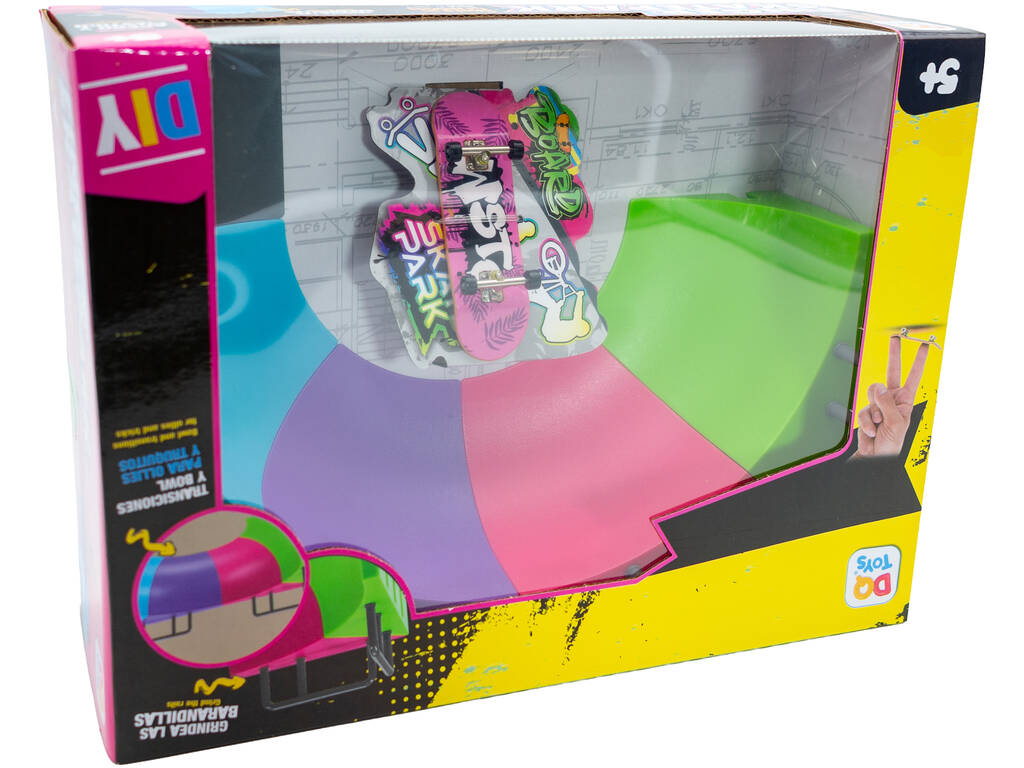 Finger Skatepark Conjunto Estrutura de Acrobacias com Moto e Skates