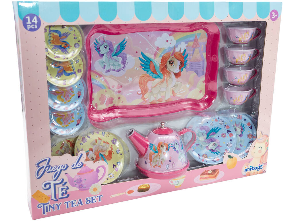 Service à thé design licornes et poneys