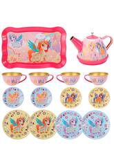 Service à thé design licornes et poneys