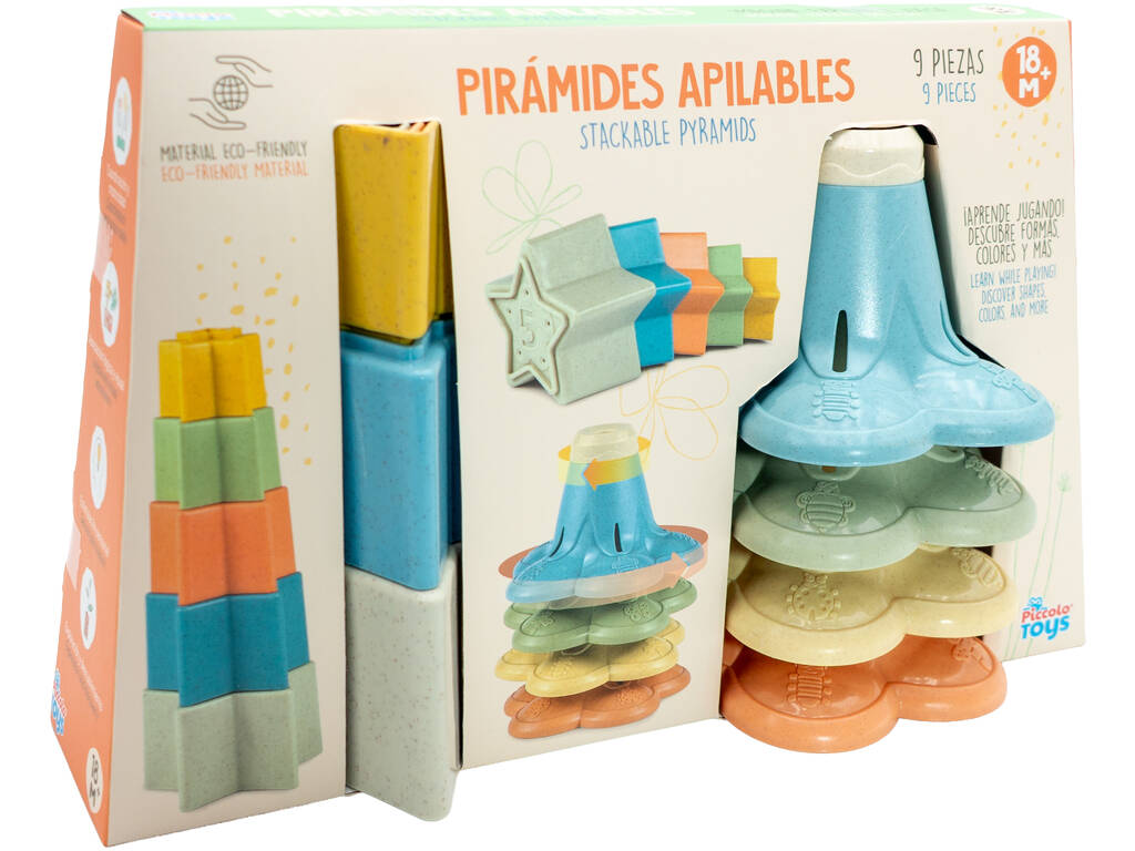 Jeu de pyramides empilables