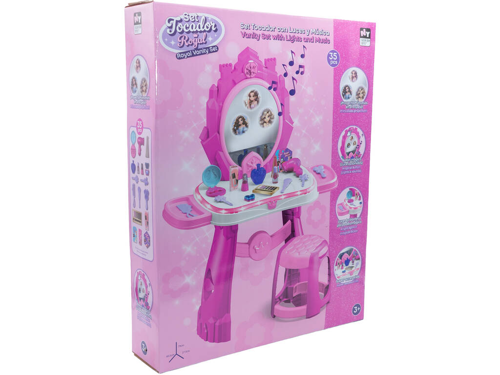 Coiffeuse pour enfants Royal avec lumières et musique