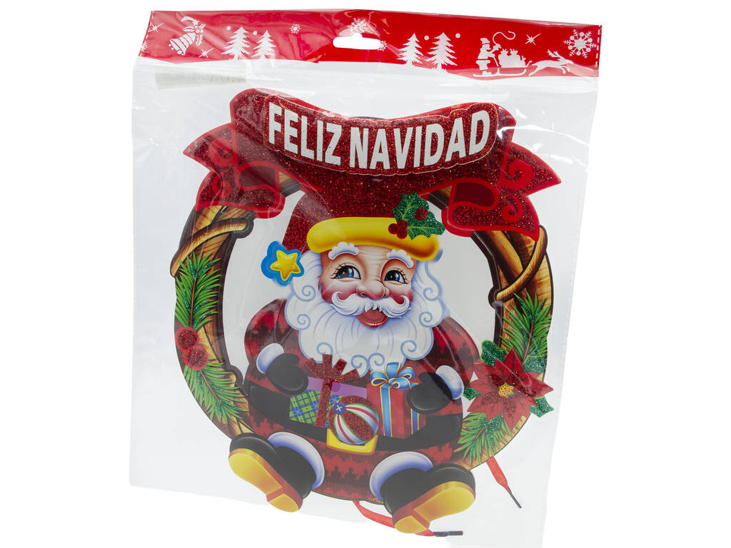 Décoration de Noël Affiche Père Noël 29 x 25 cm