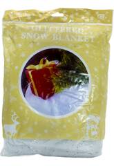 Enfeite Natalício Algodão Branco com Purpurina de 90 g