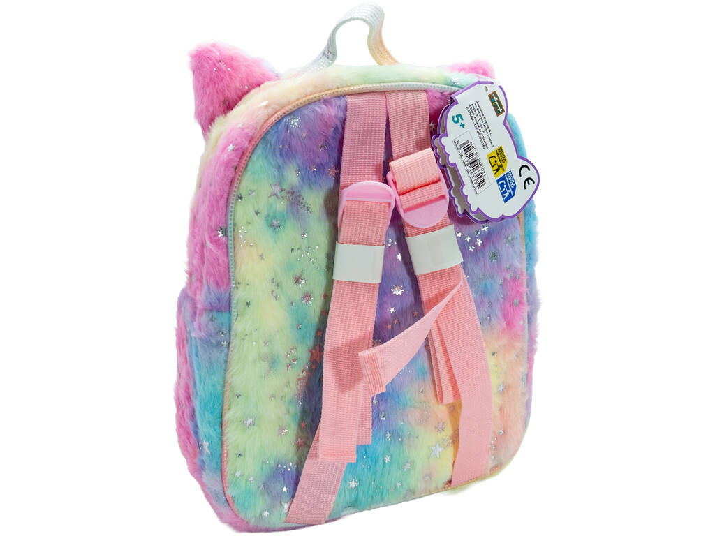 Sac à dos en peluche Chat avec accessoires