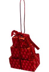 Décoration de Noël Boîtes-cadeaux rouges 10 x 8 cm