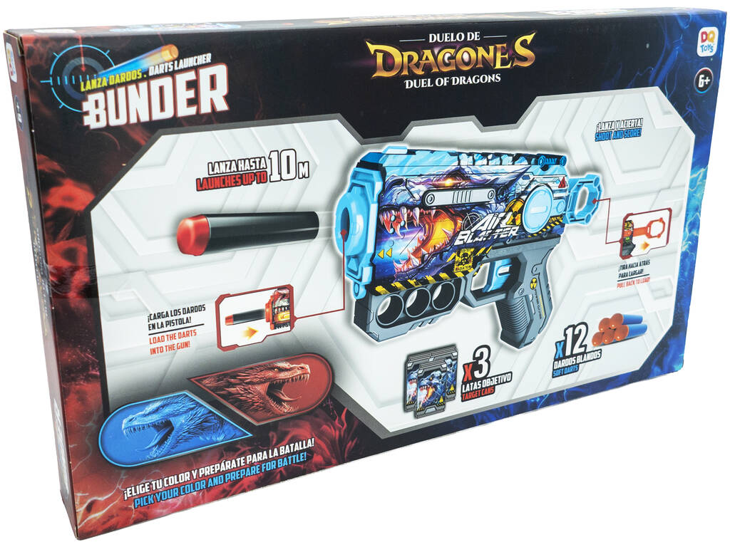 Drachen-Duell Set mit 2 Werfern, 12 Pfeilen und Zubehör