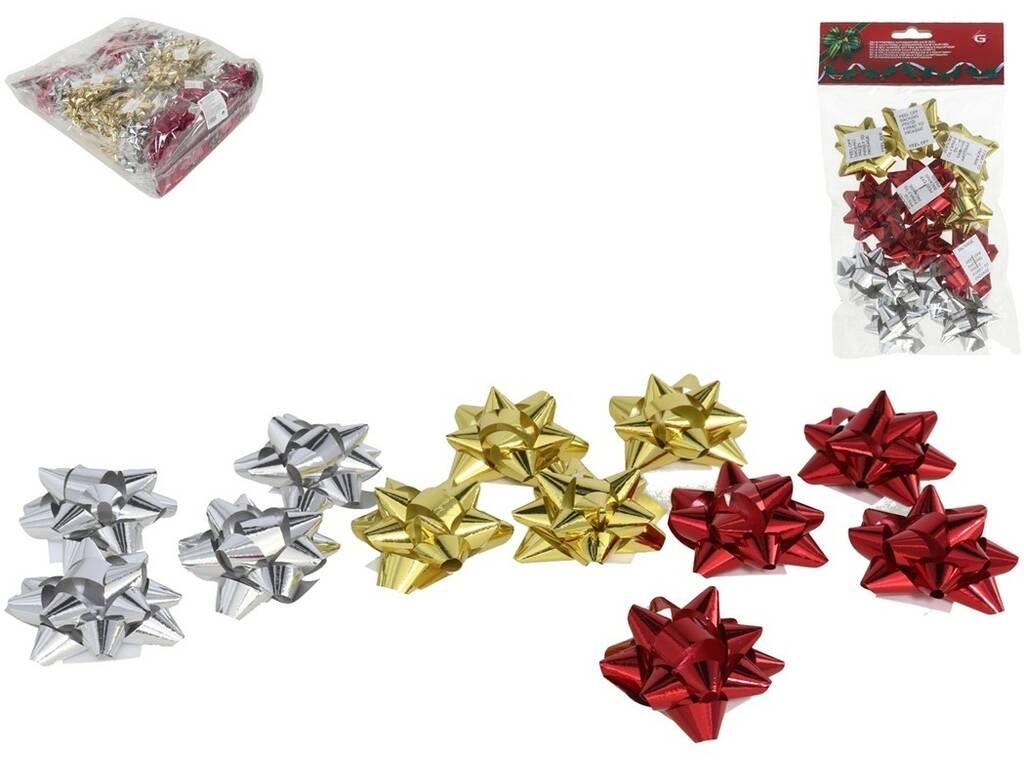 Décoration de Noël Set de 12 pompons autocollants de 5,5 cm