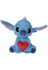 Disney Stitch Peluche Stitch de 25 cm con Corazón