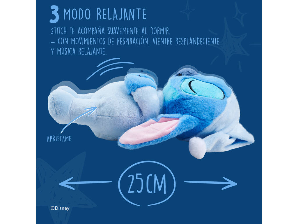 Peluche Disney Stitch Stitch Heure du coucher de 31 cm