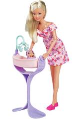 Steffi Love Muñeca con Set Bienvenida para el Bebé