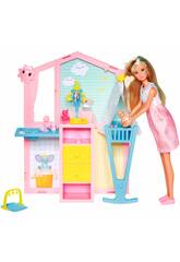 Steffi Love Muñeca con Habitación del Bebé Recién Nacido con Accesorios