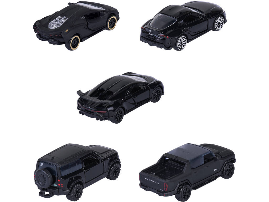 Majorette Pack 5 voitures en métal Black Edition