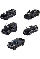 Majorette Pack 5 Coches de Metal Black Edition