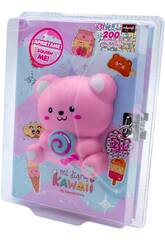 Mein Kawaii-Tagebuch mit Schaumstoff-Bär und Schloss