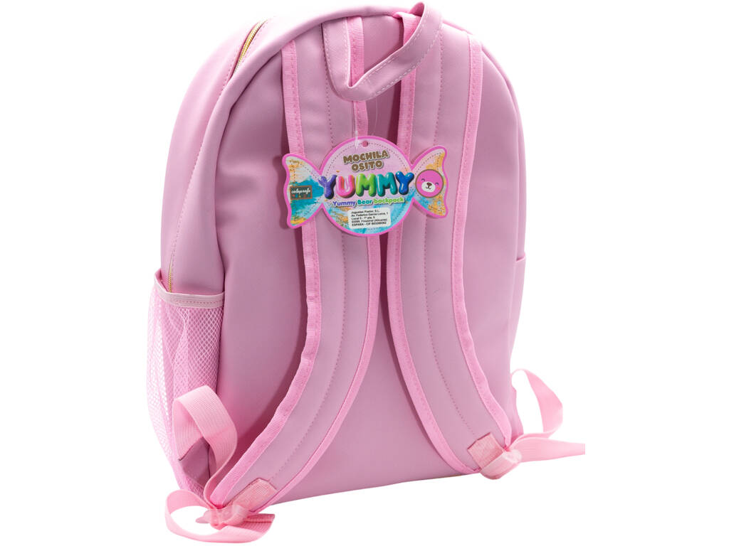 Mochila Ursinho Yummy de 40 cm com Porta-chaves