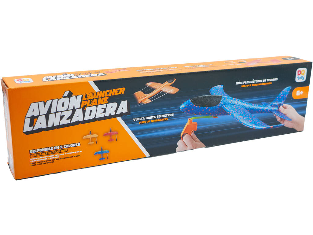 Avion navette orange de 12 x 48 x 49 cm