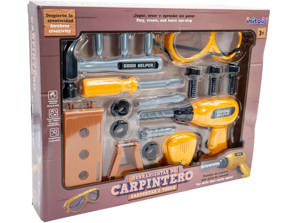 Set di attrezzi da falegname con accessori