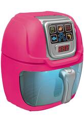 Friteuse à air chaud rose 19 x 16 x 15 cm avec lumières et accessoires