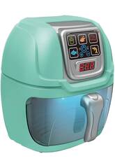 Air Fryer Verde de 19x16x15 cm com Luzes e Acessórios