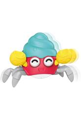 Crabe de bain à carapace bleue avec mouvement