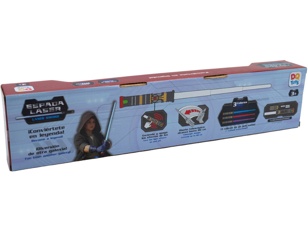 Épée laser de 80 cm avec lumière et sons