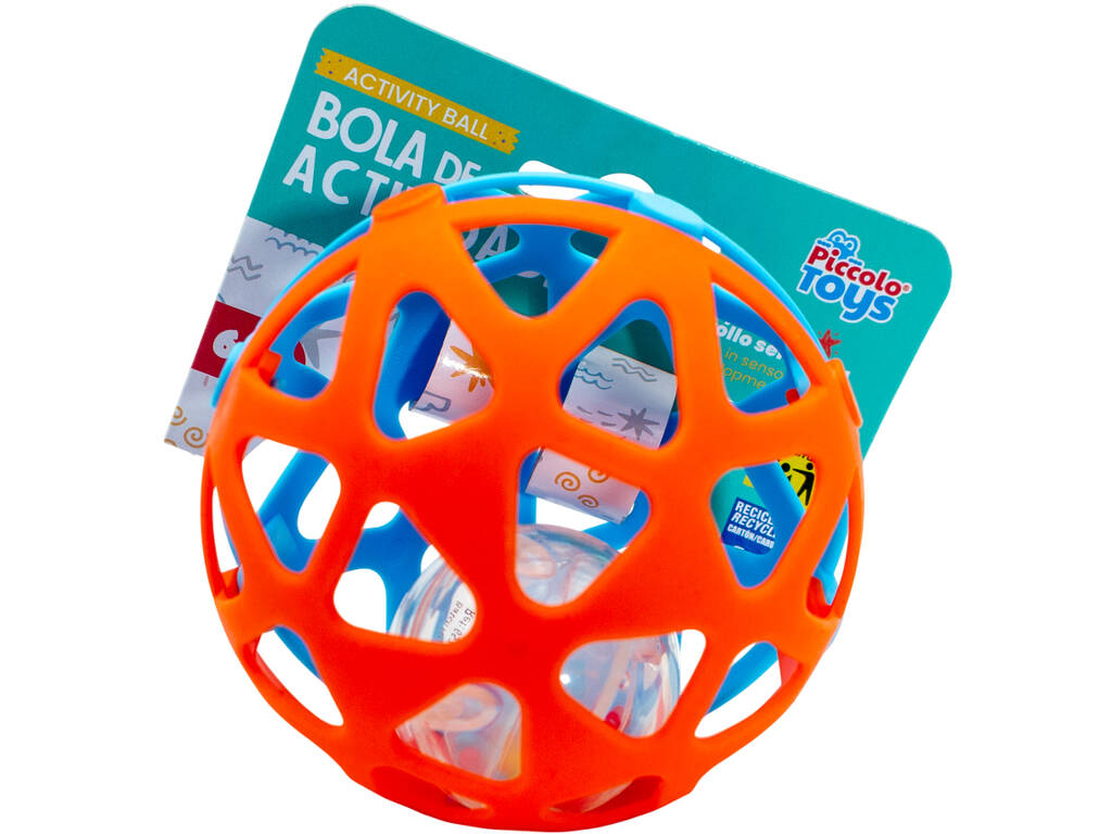 Aktivitätsball Orange und Blau, 10 cm
